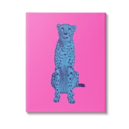 『 Pink cheetahs 』by Ally 20*20cm Pink cheetahs 』by Ally 20*20cm Pink Cheetah Digital Print