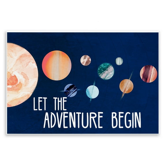 Stupell Industries Let Adventure Begin Astrology & Stars Painting Unframed Art Print Wall Art, 15 x 10