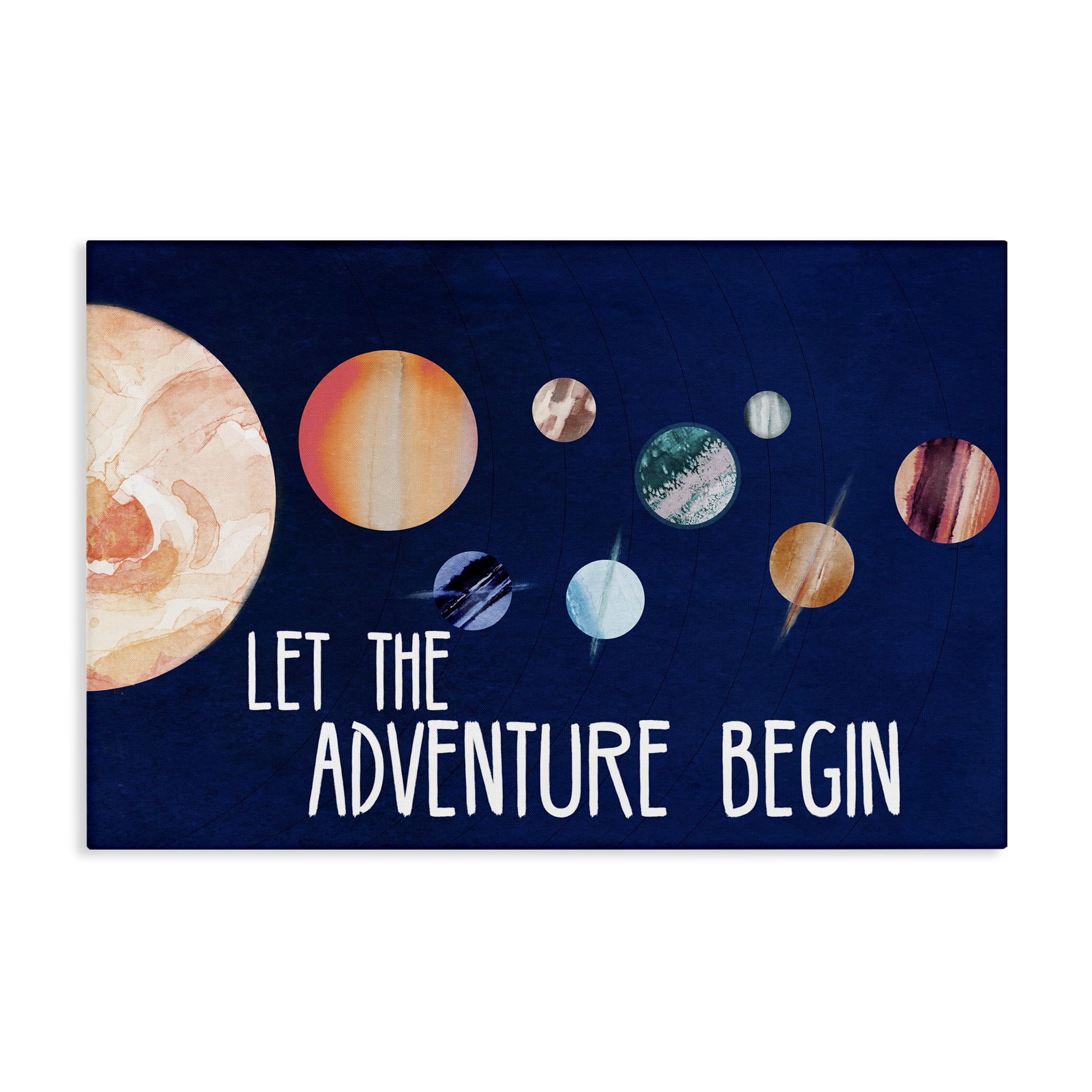 Stupell Industries Let Adventure Begin Astrology & Stars Painting Wrapped Canvas Art Print Wall Art, 24 x 16