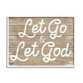 thumbnail image 1 of Stupell Industries Let Go & Let God Phrase Rustic Plank Pattern, 11 x 14, Designed by Daphne Polselli, 1 of 7