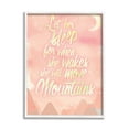 Stupell Industries Let Her Sleep Pink Water Color Mountains, 11 x 14 ...