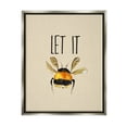 thumbnail image 1 of Stupell Industries Let It Bee Insect Animals & Insects Painting Gray Floater Framed Canvas Art Print Wall Art, 25 x 31, 1 of 10