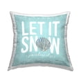 thumbnail image 1 of Stupell Industries Let It Snow Somewhere Else Coastal Printed Throw Pillow Design by Stephanie Workman Marrott, 1 of 6