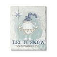 thumbnail image 1 of Stupell Industries Let It Snow Somewhere Else Gnome Graphic Art Gallery Wrapped Canvas Print Wall Art, Design by Jennifer Pugh, 1 of 7