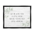 thumbnail image 1 of Stupell Industries Let Me Love You Sweet Nursery Botanical Phrase Graphic Art Jet Black Floating Framed Canvas Print Wall Art, Design by Daphne Polselli, 1 of 5