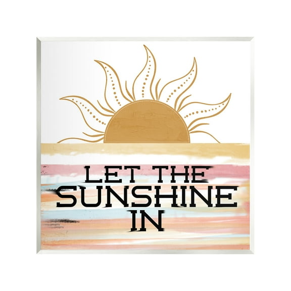 Stupell Industries Let Sunshine In Landscape Painting Unframed Art Print Wall Art, 12 x 12