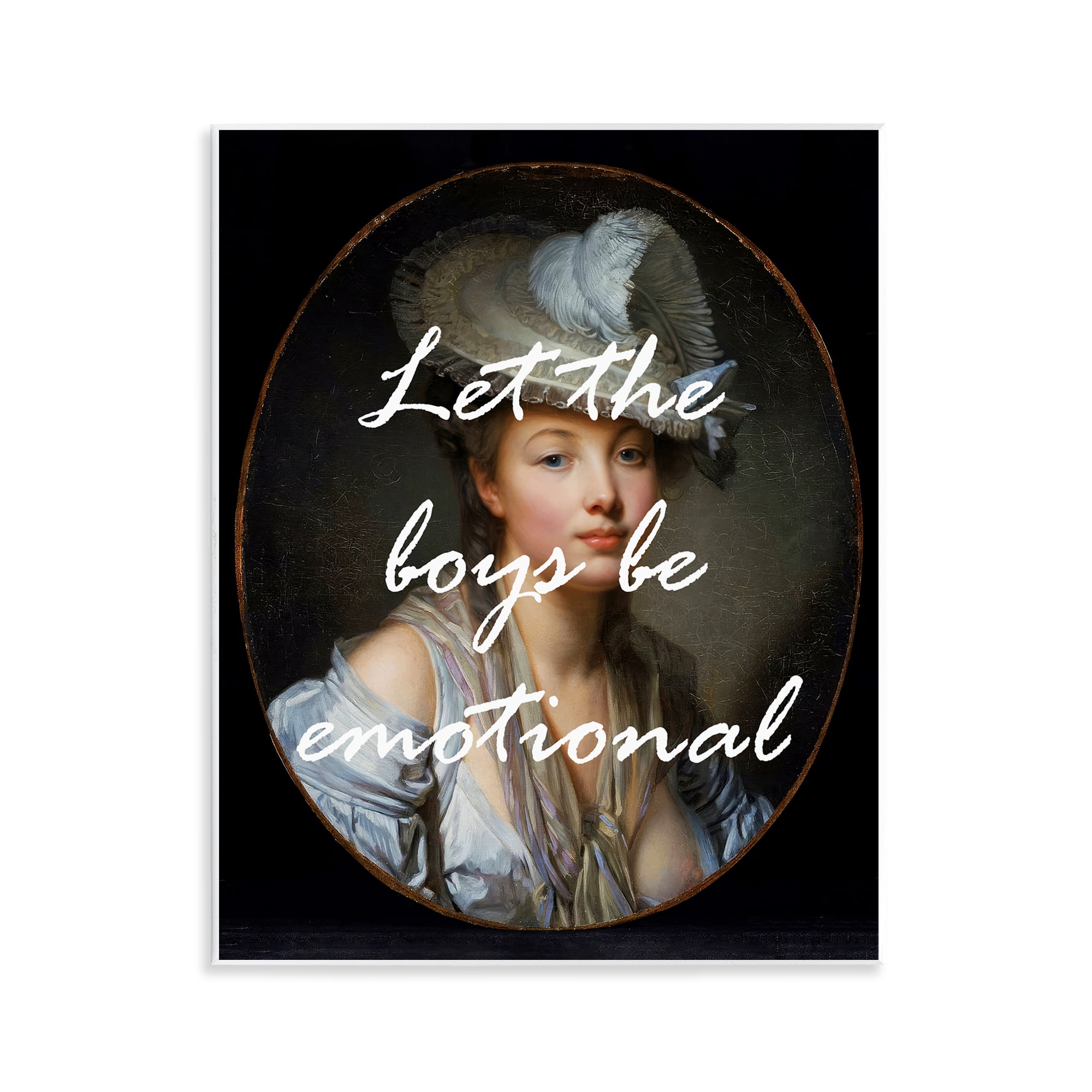 Stupell Industries Let The Boys Be Emotional Wall Plaque Art, design by Tina LeCour