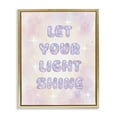 thumbnail image 1 of Stupell Industries Eclectic Let Your Light Shine Pastels Gold Floating Frame Canvas Art, 25 x 31, by Lil' Rue, 1 of 8