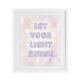 thumbnail image 1 of Stupell Industries Eclectic Let Your Light Shine Pastels White Framed Print Under Glass, 17 x 21, by Lil' Rue, 1 of 8