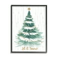 thumbnail image 1 of Stupell Industries Let it Snow Rustic Tree Holiday Painting Black Framed Art Print Wall Art, 24 x 30, 1 of 9