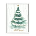 thumbnail image 1 of Stupell Industries Let it Snow Rustic Tree Holiday Painting White Framed Art Print Wall Art, 24 x 30, 1 of 9