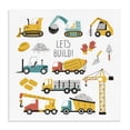 thumbnail image 1 of Stupell Industries Contemporary Let's Build Various Construction Trucks Canvas Art, 24 x 24, by Creative Studio, 1 of 8