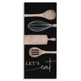 thumbnail image 1 of Stupell Industries Let's Eat Varied Kitchen Cooking Utensil Phrase Graphic Art Gallery Wrapped Canvas Print Wall Art, Design by Lux + Me Designs, 1 of 5