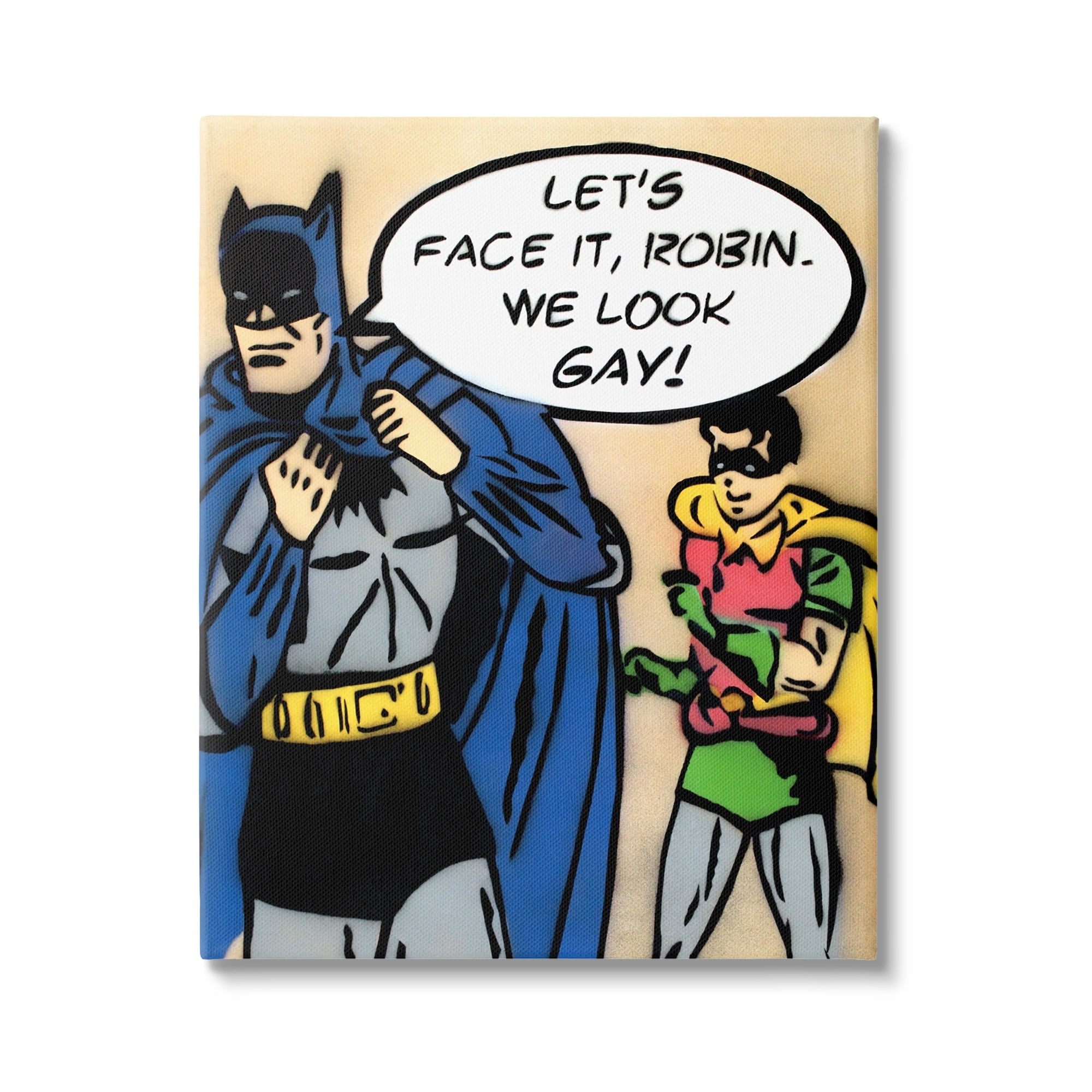 Stupell Industries Let's Face It Robin Funny Comic Fairy Tales & Fantasy Painting Gallery Wrapped Canvas Print Wall Art