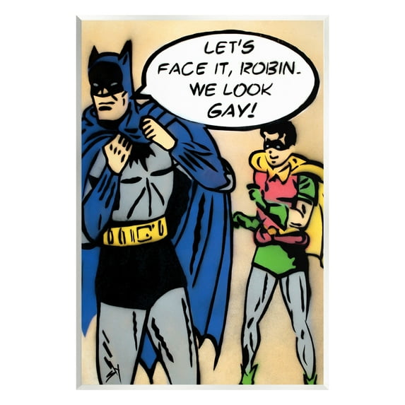 Stupell Industries Let's Face It Robin Funny Comic Fairy Tales & Fantasy Painting Unframed Art Print Wall Art