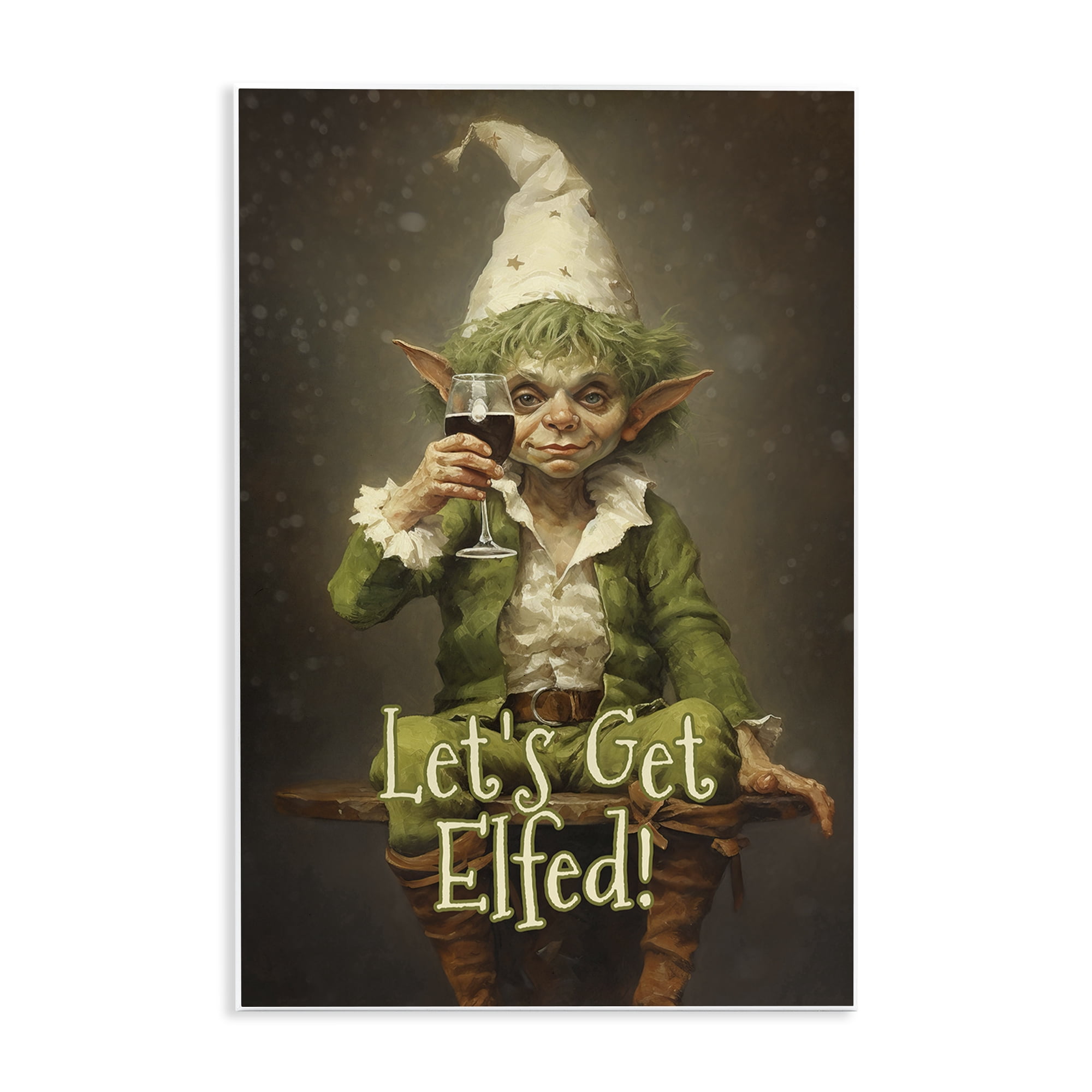 Stupell Industries Let's Get Elfed Wall Plaque Art, design by Tina LeCour