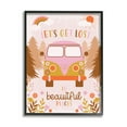 thumbnail image 1 of Stupell Industries Let's Get Lost Phrase Adventure Peace Flowers Van, 11 x 14, Designed by Angela Nickeas, 1 of 6