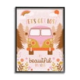 thumbnail image 1 of Stupell Industries Let's Get Lost Phrase Adventure Peace Flowers Van, 16 x 20, Designed by Angela Nickeas, 1 of 6