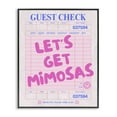 thumbnail image 1 of Stupell Industries Let's Get Mimosas Check Text & Numbers Painting Black Framed Art Print Wall Art, 16 x 20, 1 of 2