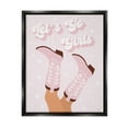 thumbnail image 1 of Stupell Industries Let's Go Girls Cowgirl Abstract Painting Black Floater Framed Canvas Art Print Wall Art, 25 x 31, 1 of 10