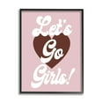 thumbnail image 1 of Stupell Industries Let's Go Girls Phrase Inspirational Painting Black Framed Art Print Wall Art, 11 x 14, 1 of 8
