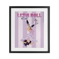 thumbnail image 1 of Stupell Industries Let's Roll Female Skater Black Framed Print Under Glass design by Ziwei Li, 16 x 13, 1 of 10