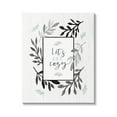 thumbnail image 1 of Stupell Industries Lets Get Cozy Geometric Frame Twig Foliage Ornament,36 x 48, Design by Elizabeth Tyndall, 1 of 7