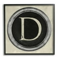 thumbnail image 1 of Stupell Industries Letter D Initial Vintage Typewriter Key Shape Glam Painting Black Framed Art Print Wall Art, 12 x 12, Design by Daphne Polselli, 1 of 7