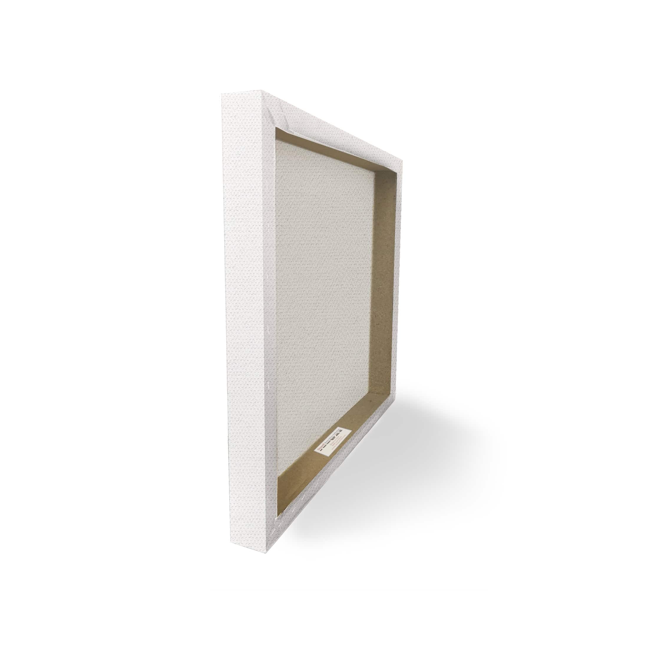 Rustic White Wooden Library Wall Art Canvas Print