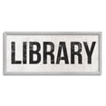 thumbnail image 1 of Stupell Industries Library Rustic Weathered Phrase Typography Painting Gray Framed Art Print Wall Art, 1 of 7