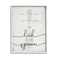 thumbnail image 1 of Stupell Industries Lick The Spoon Fun Baking Calligraphy Vintage Text Graphic Art White Framed Art Print Wall Art, Design by Daphne Polselli, 1 of 5
