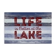thumbnail image 1 of Stupell Industries Coastal Life At Lake Striped Canvas Art, 36 x 24, by SD Graphics Studio, 1 of 8