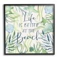 thumbnail image 1 of Stupell Industries Life Better at Beach Animals & Insects Painting Black Framed Art Print Wall Art, 24 x 24, 1 of 9