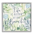 thumbnail image 1 of Stupell Industries Life Better at Beach Animals & Insects Painting Gray Framed Art Print Wall Art, 24 x 24, 1 of 9