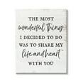 thumbnail image 1 of Stupell Industries Life & Heart With You Romance Inspirational Painting Gallery Wrapped Canvas Print Wall Art, 1 of 5
