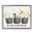 thumbnail image 1 of Stupell Industries Life In Full Bloom Botanical & Floral Painting Gray Floater Framed Canvas Art Print Wall Art, 21 x 17, 1 of 10