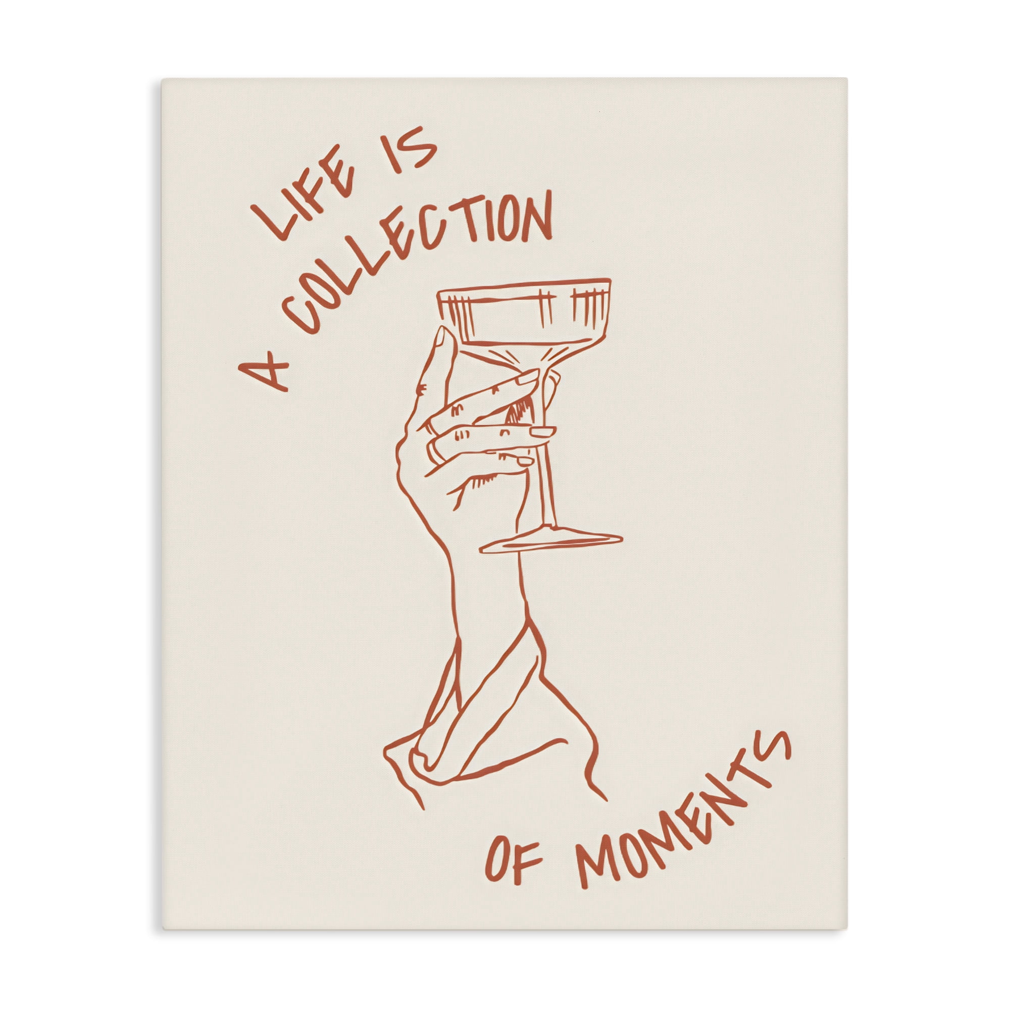 Stupell Industries Life Is A Collection of Moments Toast Canvas Wall Art, design by The Prints Vibe