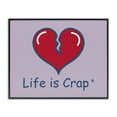thumbnail image 1 of Stupell Industries Life Is Crap Heartbreak Novelty & Humor Painting Black Framed Art Print Wall Art, 14 x 11, 1 of 2