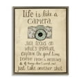 thumbnail image 1 of Stupell Industries Life Is Like A Camera Inspirational Inspirational Painting Brown Floater Framed Canvas Art Print Wall Art, 25 x 31, 1 of 9