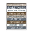 thumbnail image 1 of Stupell Industries Life Is Simple Lake House List Graphic Art Gray Framed Art Print Wall Art, Design by Natalie Carpentieri, 1 of 8