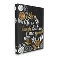 thumbnail image 1 of Stupell Industries Life Is Tough Inspirational Phrase Autumn Falling Leaves, 16 x 20, Designed by Grace Popp, 1 of 6