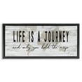 Stupell Industries Life Is a Journey Rustic World Map Inspirational