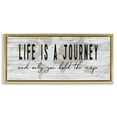 Stupell Industries Life Is a Journey Rustic World Map Inspirational