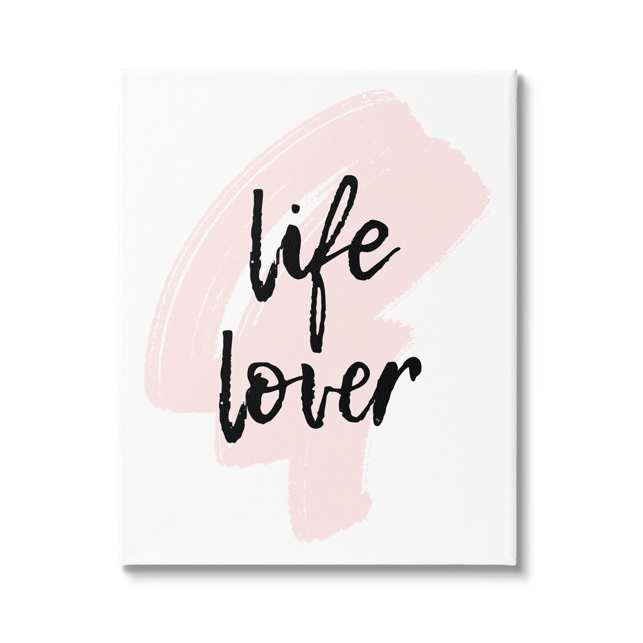 Stupell Industries Life Lover Casual Phrase Graphic Art Gallery Wrapped Canvas Print Wall Art, Design by Martina Pavlova
