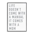 thumbnail image 1 of Stupell Industries Industrial Life Manual Is Mom Black Framed Giclee Art, 20 x 30, by Elizabeth Tyndall, 1 of 8