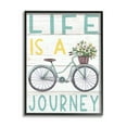 thumbnail image 1 of Stupell Industries Life's A Journey Blue Bicycle Flower Basket,16 x 20,Designed by Elizabeth Tyndall, 1 of 7