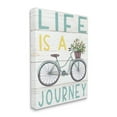 thumbnail image 1 of Stupell Industries Life's A Journey Blue Bicycle Flower Basket,30 x 40,Designed by Elizabeth Tyndall, 1 of 6