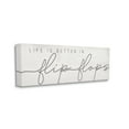 thumbnail image 1 of Stupell Industries Life's Better in Flip Flops Nautical Beach Phrase, 10 x 24, Designed by Daphne Polselli, 1 of 6