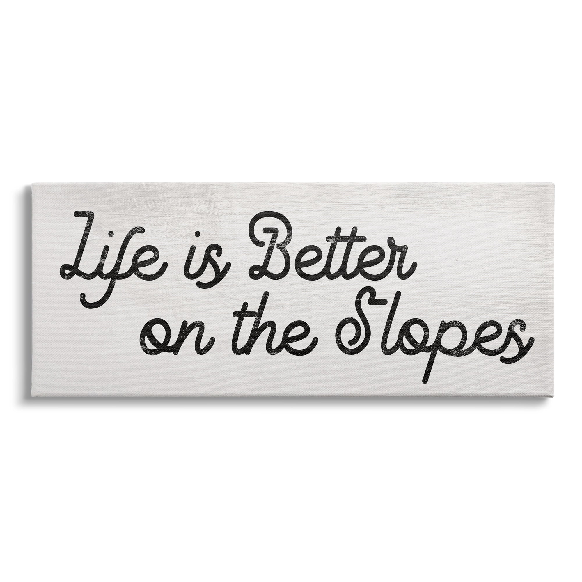 Stupell Industries Life's Better on the Slopes Phrase Ski Sport, 24 x 10, Design by Daphne Polselli