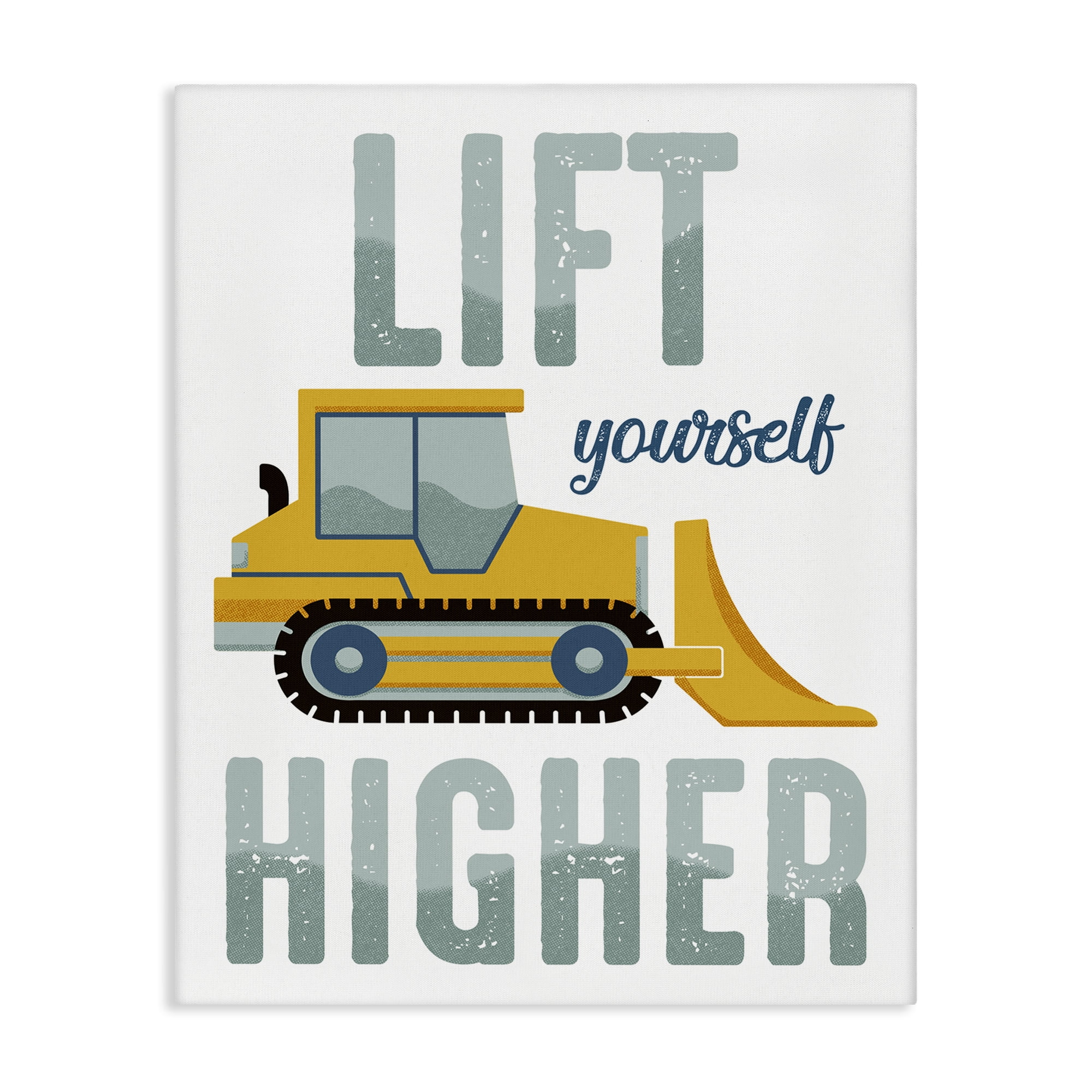 Stupell Industries Lift Yourself Higher Phrase Transportation Painting Wrapped Canvas Art Print Wall Art, 36 x 48